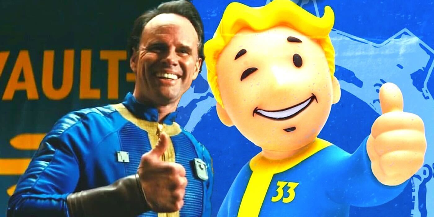 Fallout TV Series Renewed Thumbs Up from character and animated Vault Boy