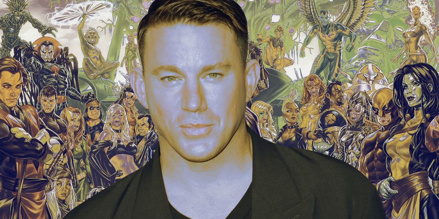 A custom image of Channing Tatum and the X-Men