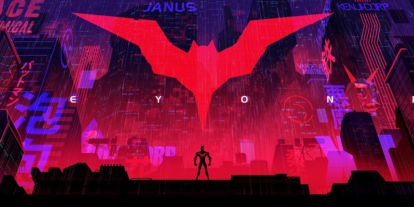 A still from the footage of the pitched Batman Beyond movie.