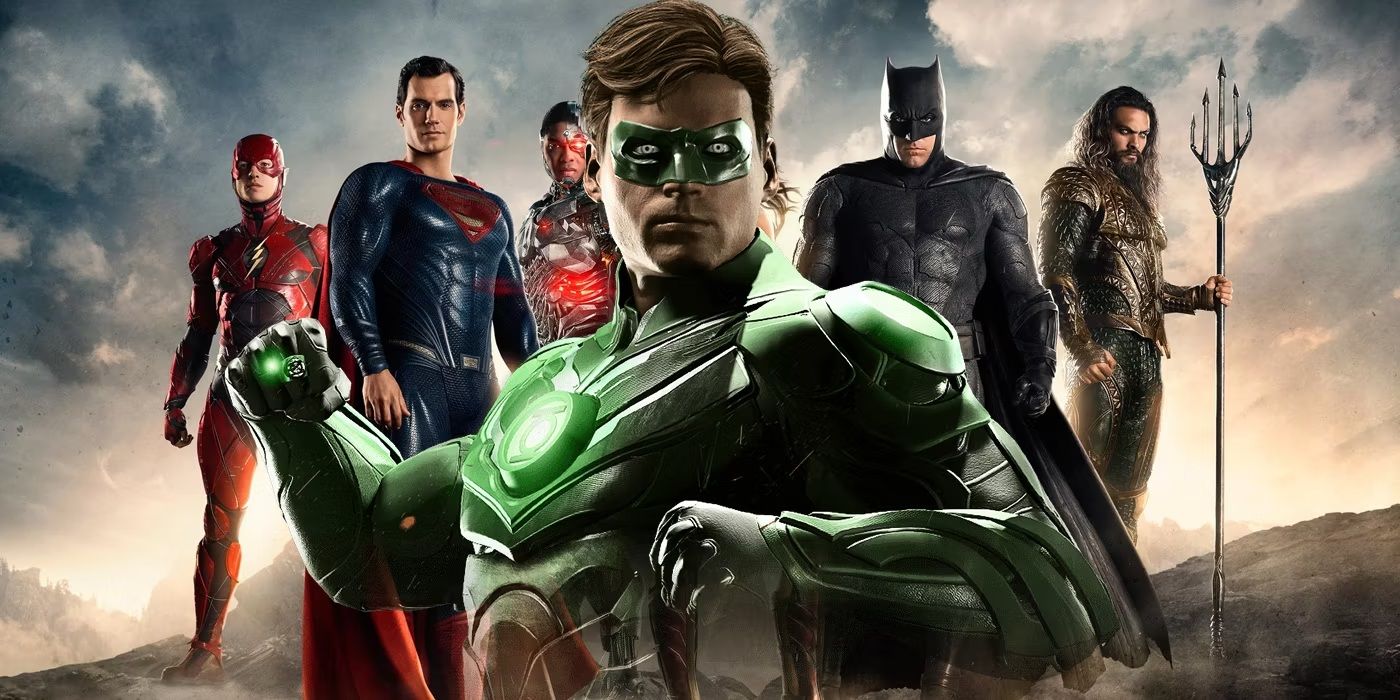 Green Lantern with the DCEU Justice League