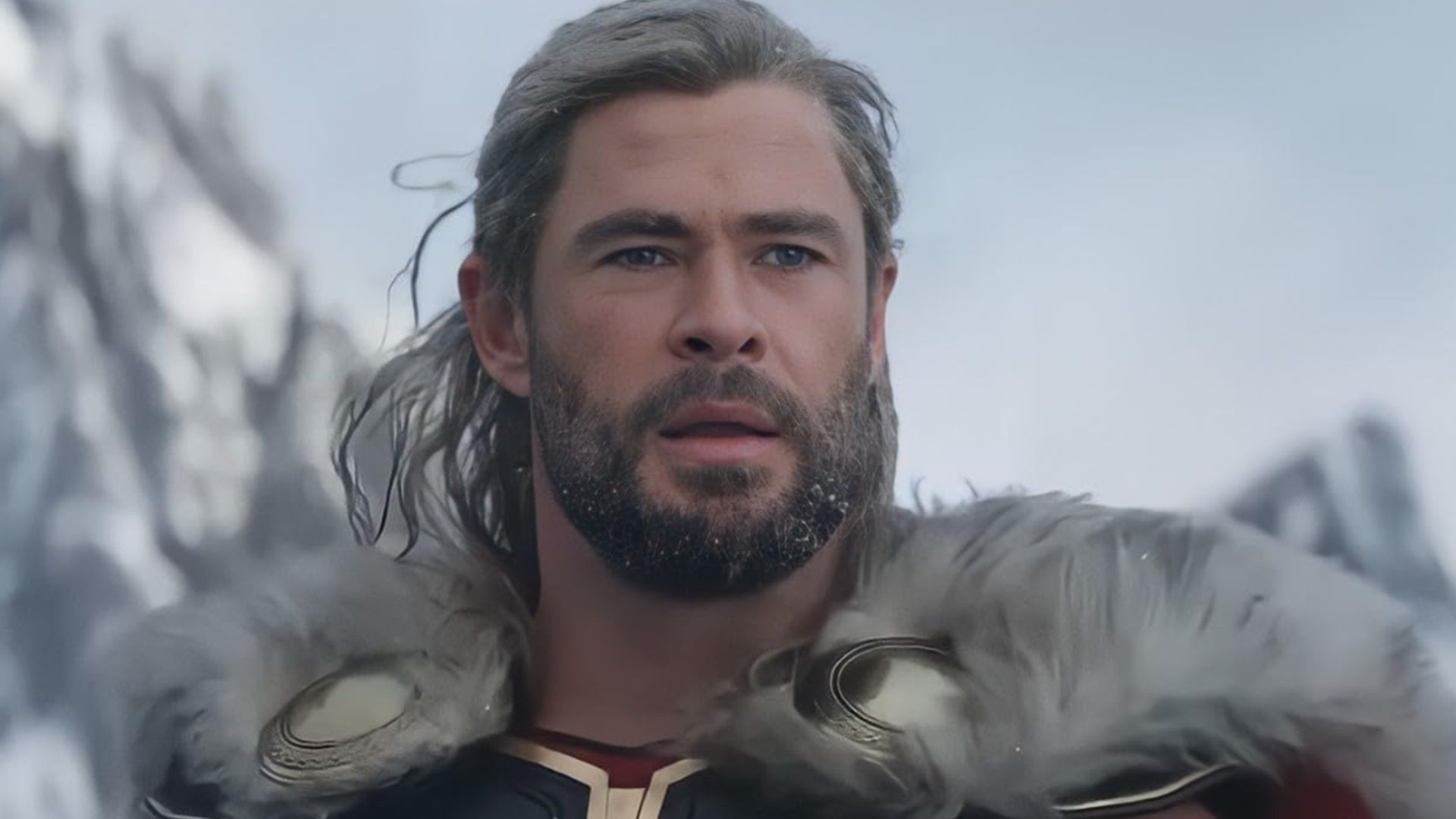 Thor looking sad in Love and Thunder.