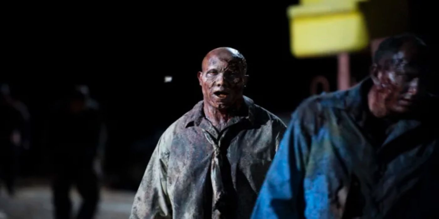 Hines Ward as a walker on The Walking Dead