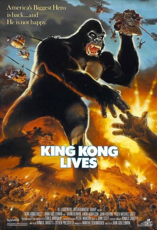 King Kong fighting military soldiers in King Kong Lives