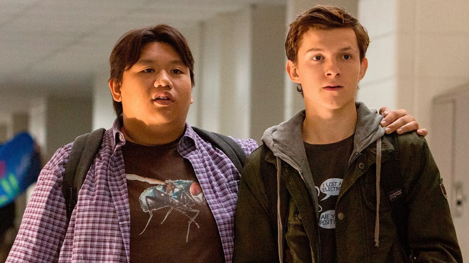 Jacob Batalon and Tom Holland in Spider-Man Homecoming