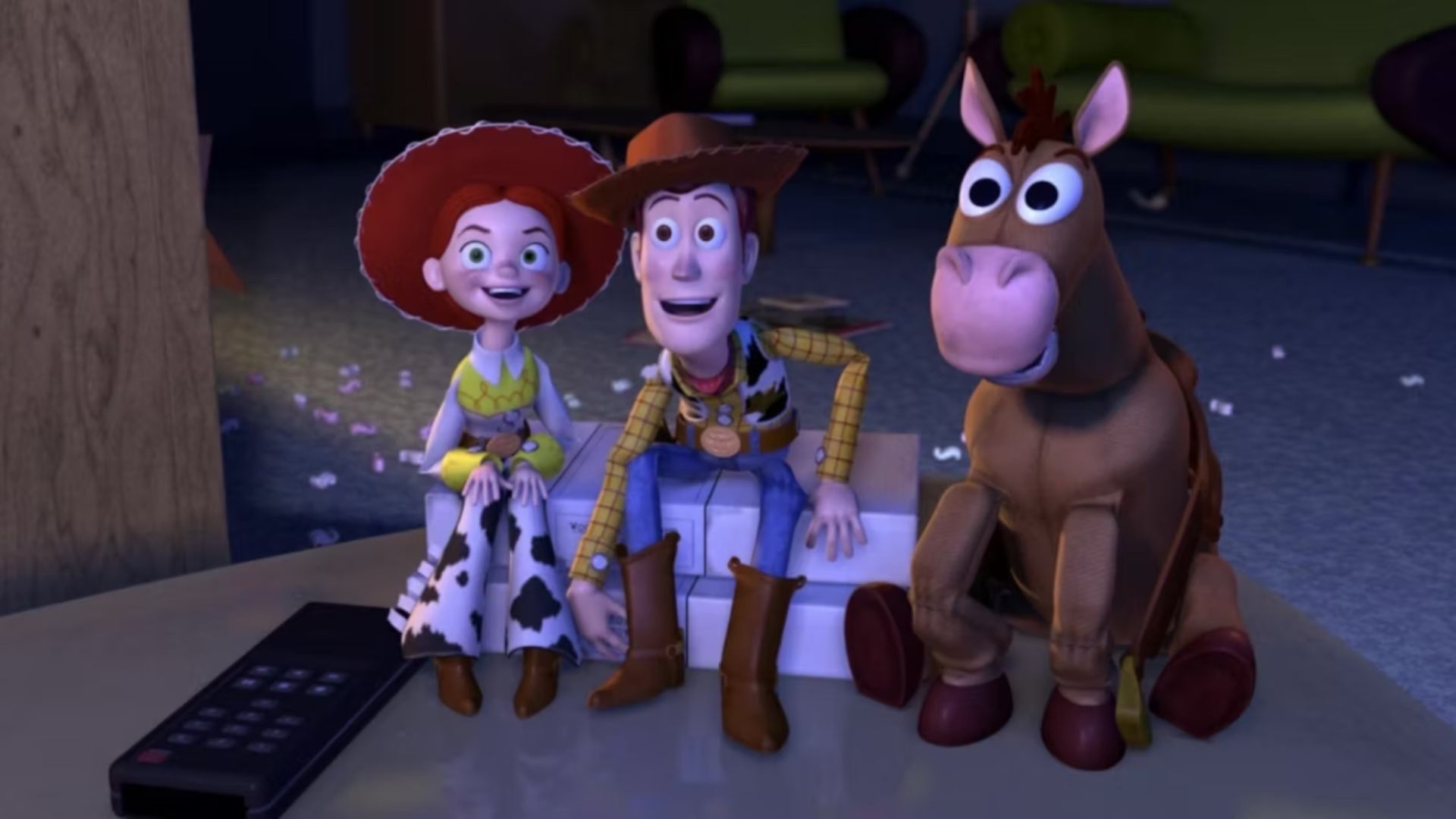 Jessie Woody and Bullseye in Toy Story 2