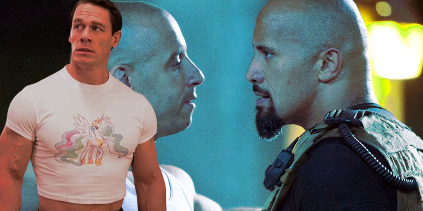 John Cena Comments on Rivalry Between Dwayne Johnson and Vin Diesel: "You get two, there can only be one."