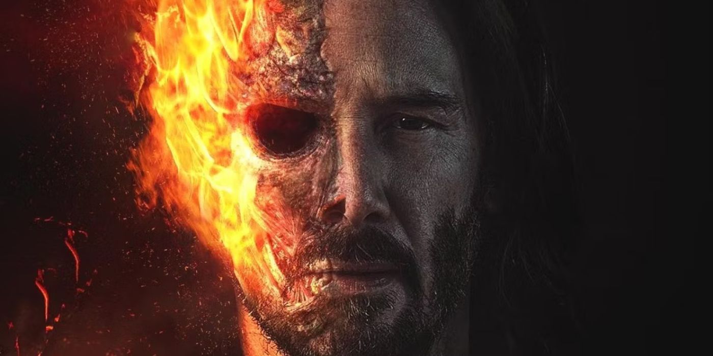 Keanu Reeves as Johnny Blaze in Ghost Rider Fan Trailer