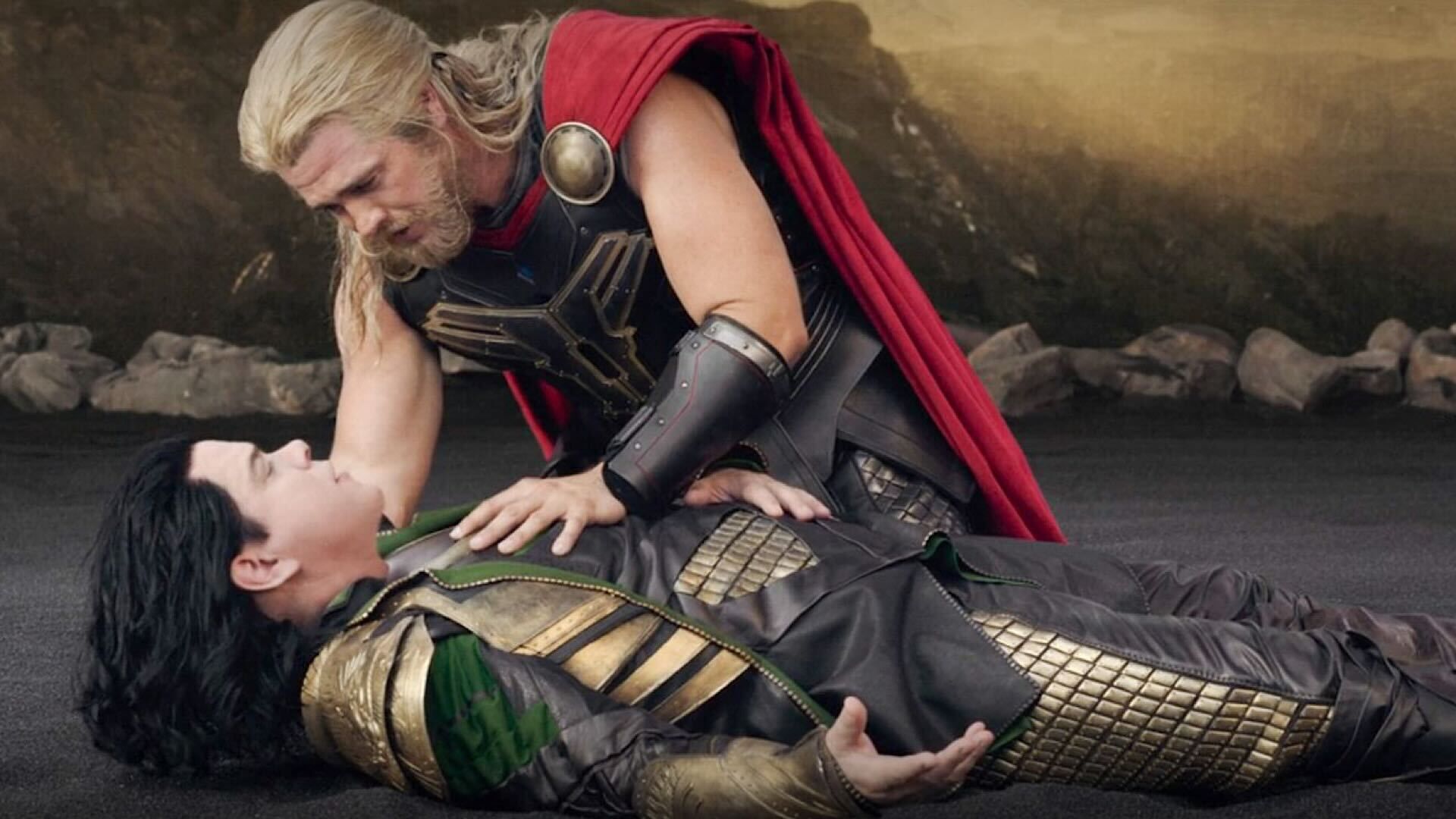 Luke Hemsworth and Matt Damon in Thor Love and Thunder