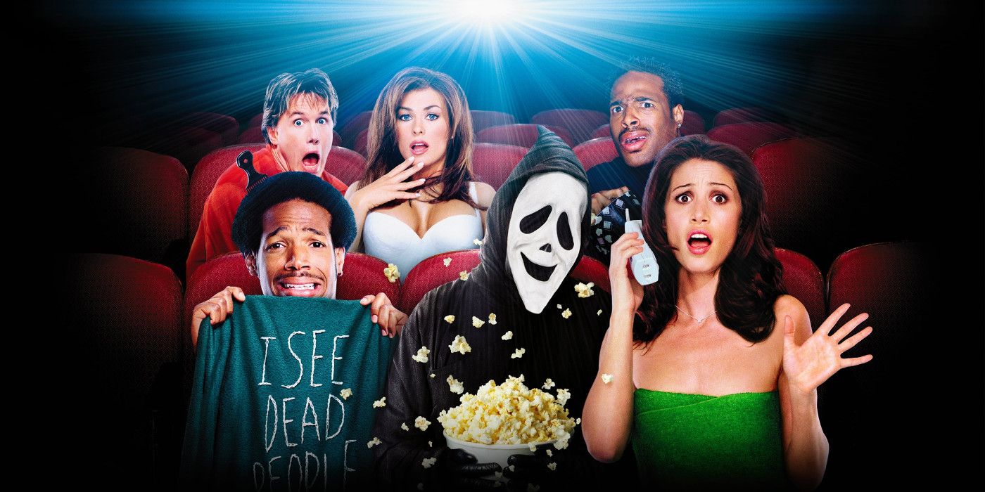 Scary movie cast looks scared