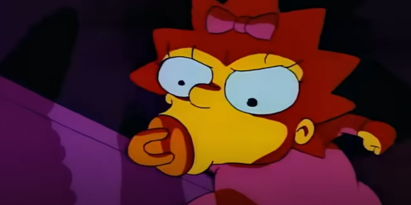 Maggie appears in a nightmare on The Simpsons.