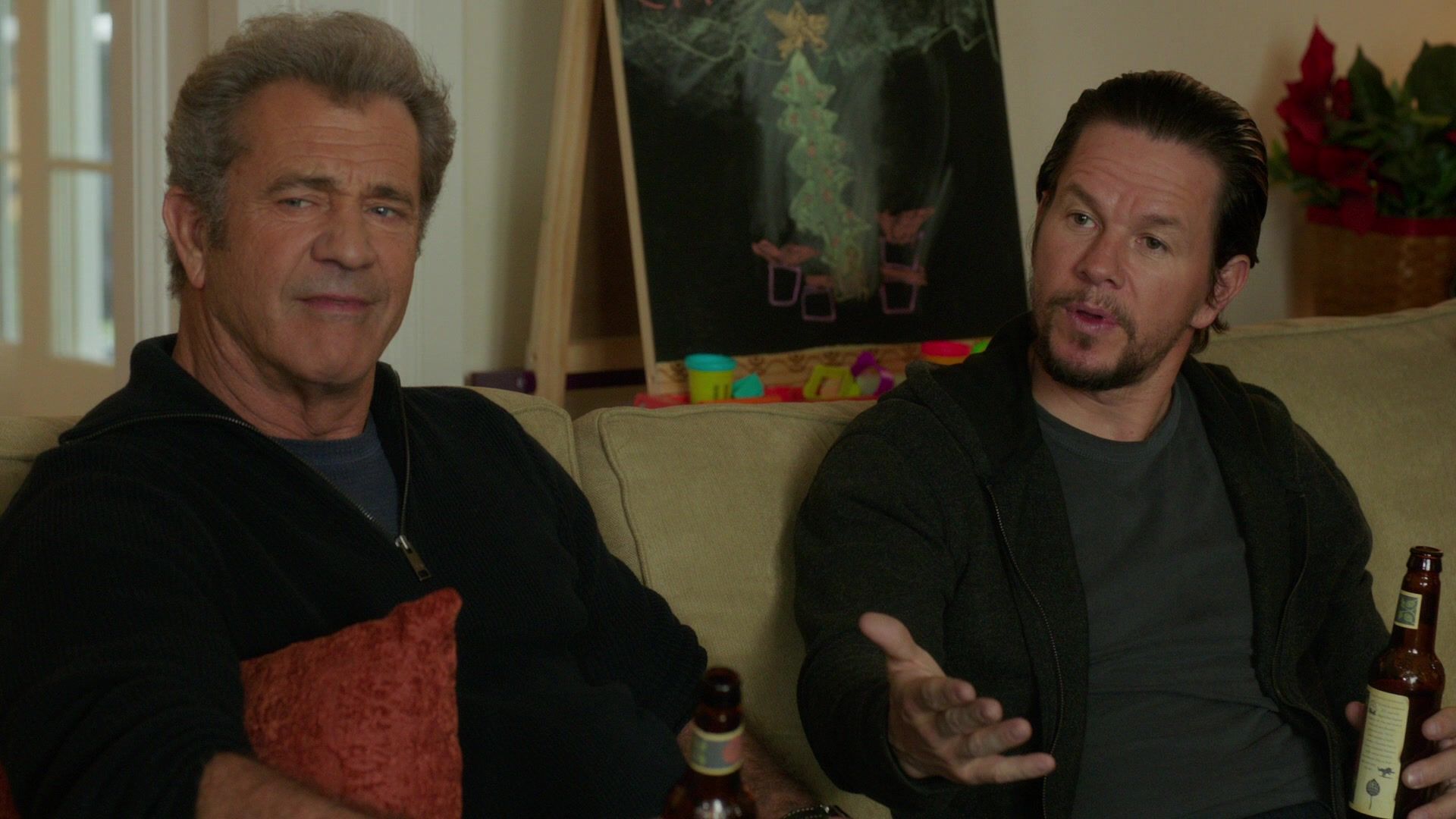 Mel Gibson and Mark Wahlberg in Daddy's Home 2