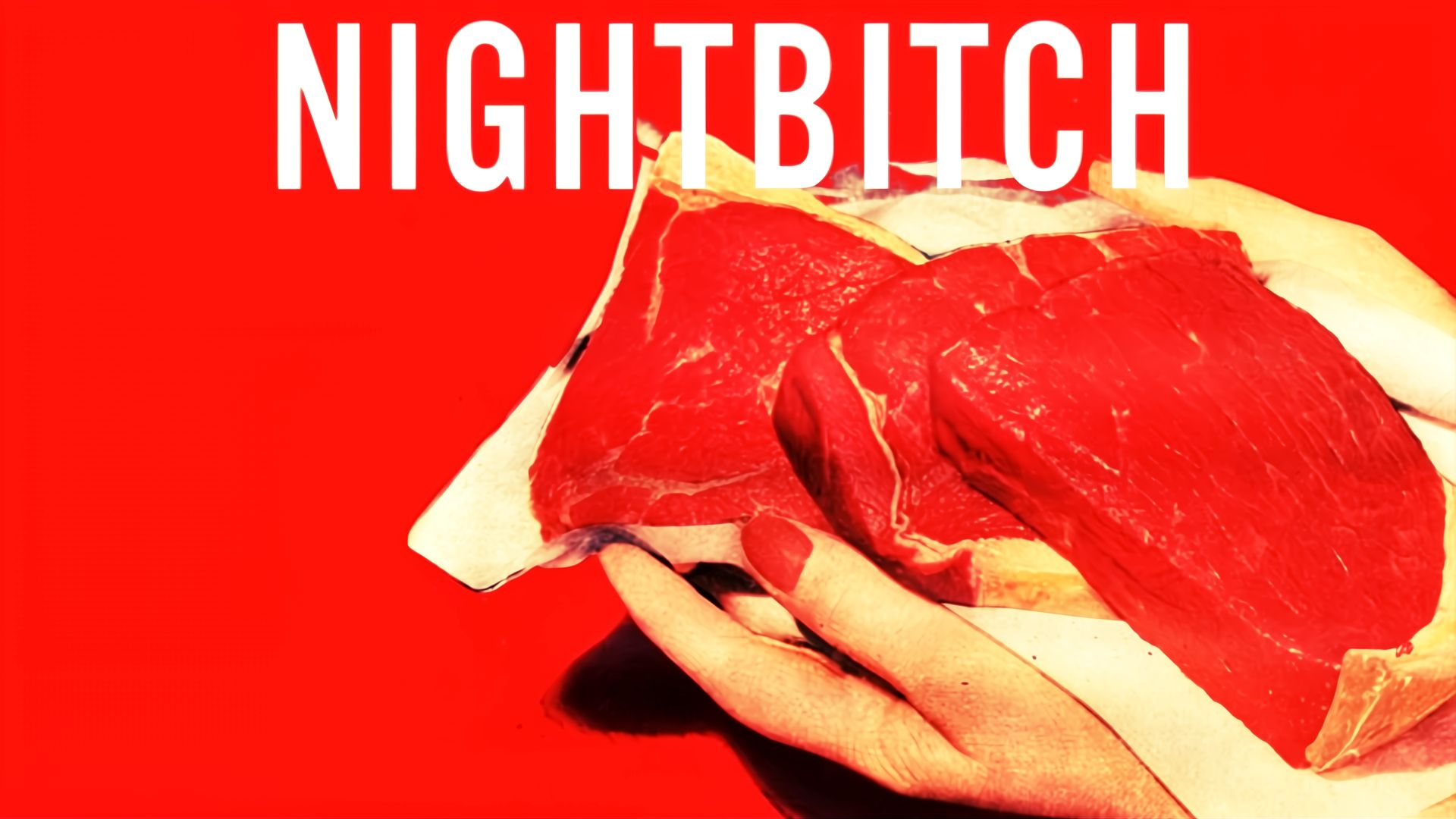 Nightbitch book cover with a hand holding meat