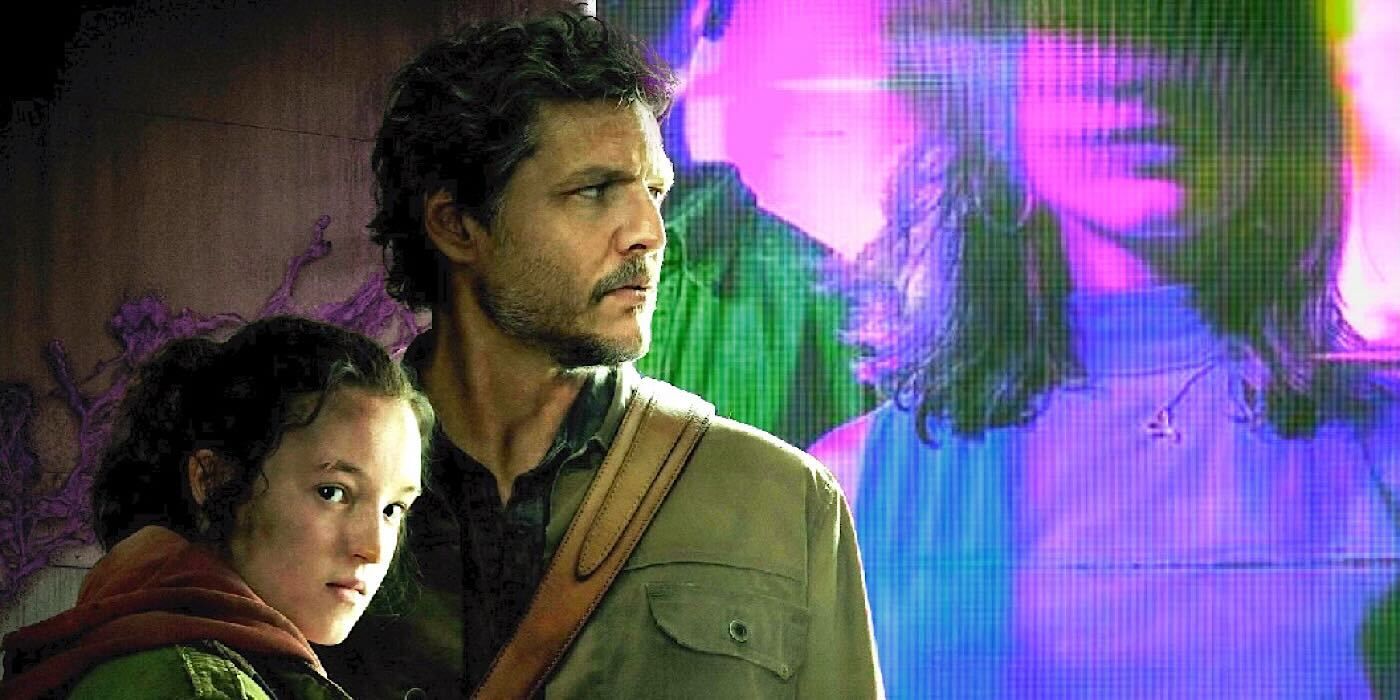 Pedro Pascal and Bella Ramsey in The Last of Us and Quet on Set poster
