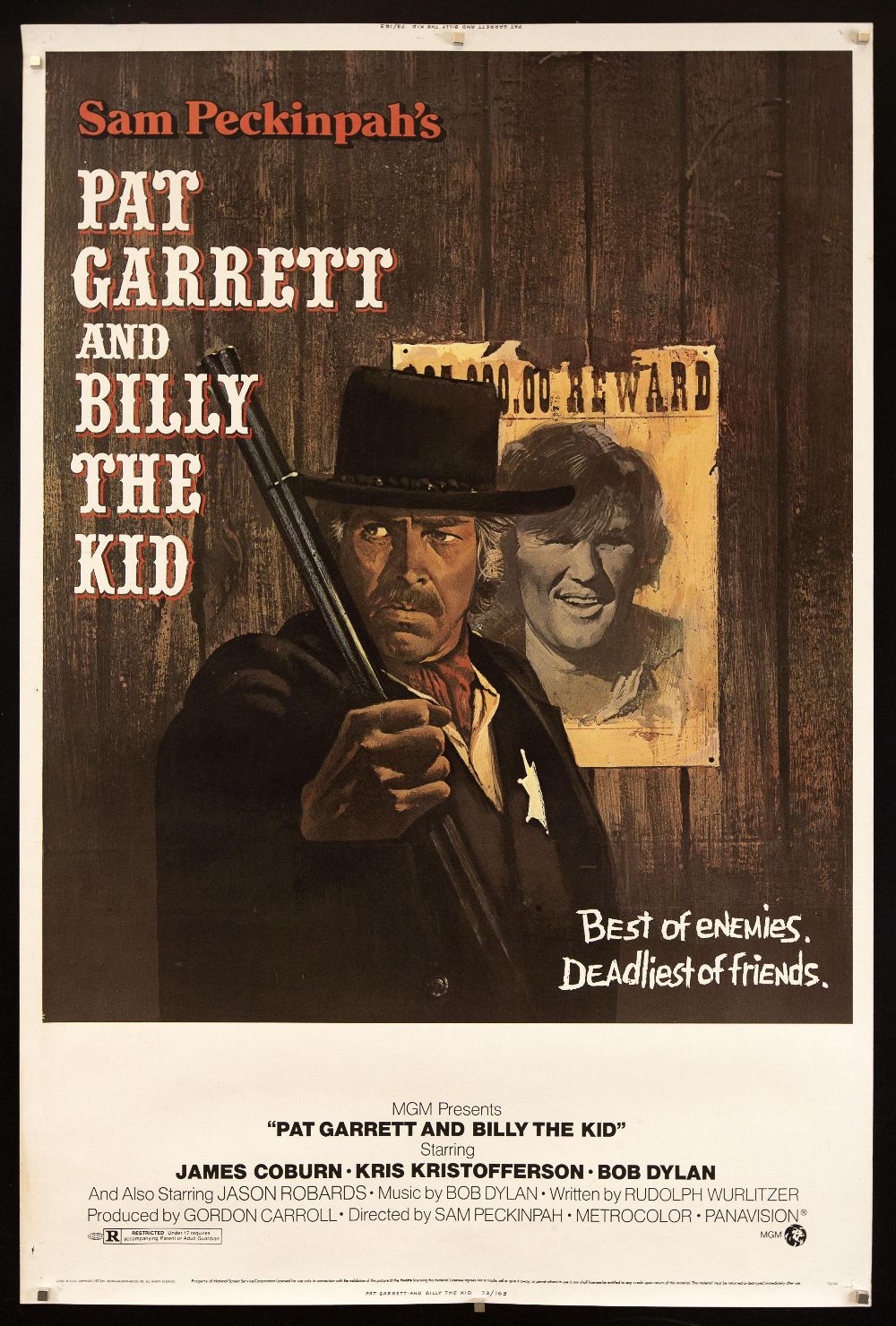 Sam Peckinpah's Pat Garrett and Billy the Kid poster