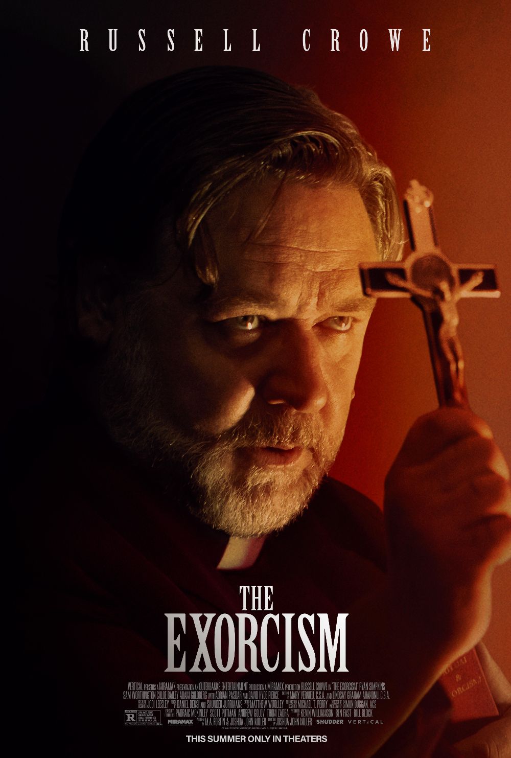The Exorcism 2024 poster with Russell Crowe