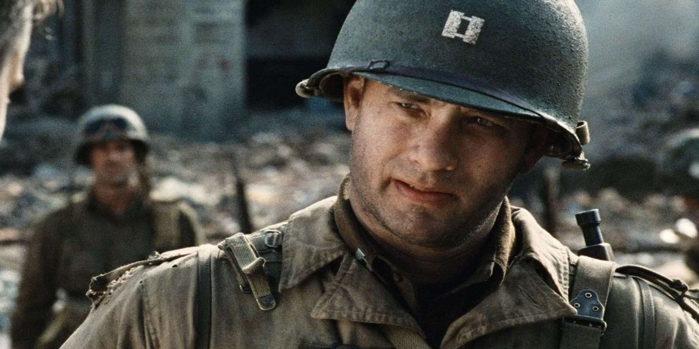 Tom Hanks as Captain John Miller in Saving Private Ryan