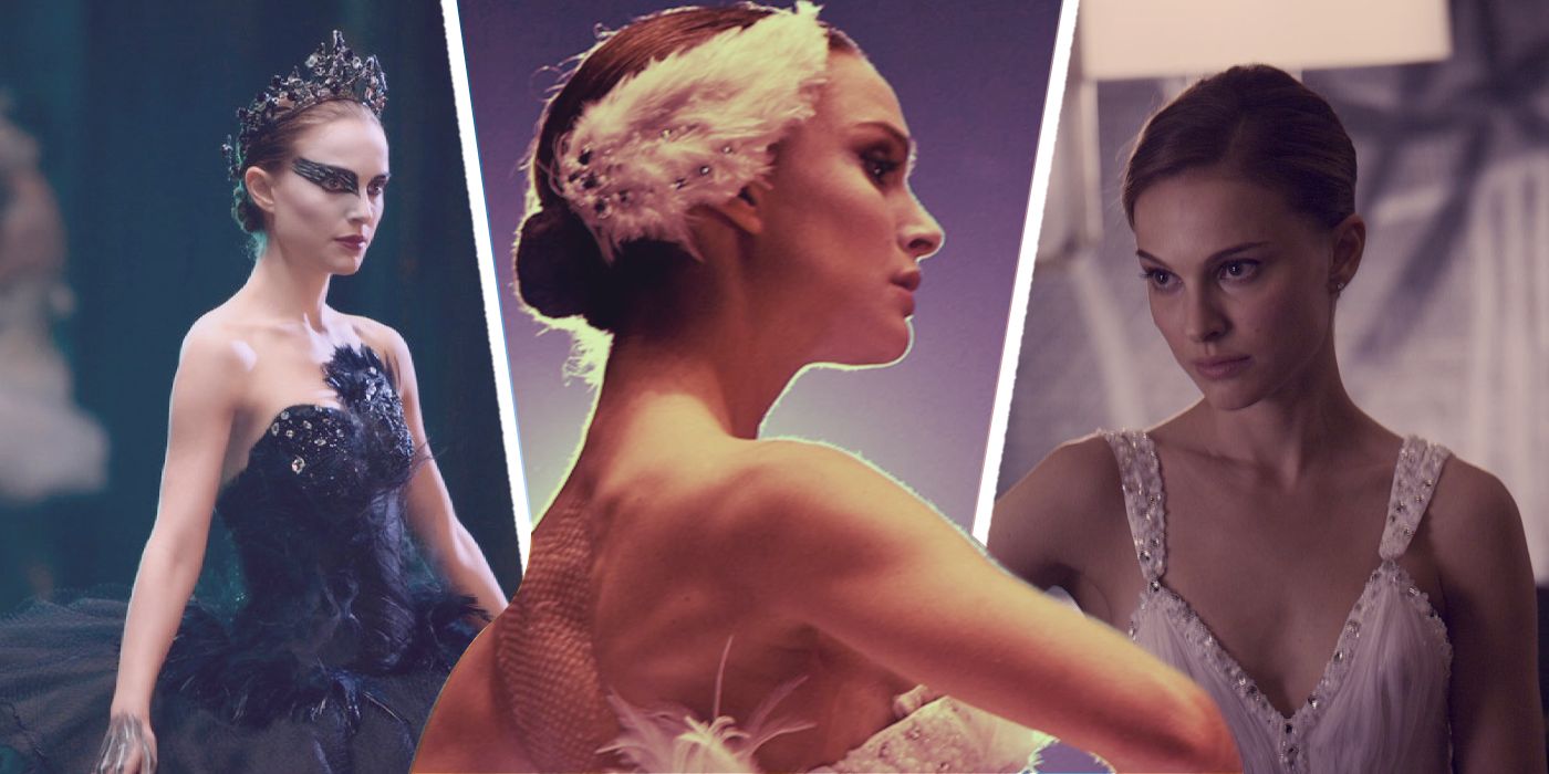 Natalie Portman as Nina wearing various ballet outfits in Black Swan