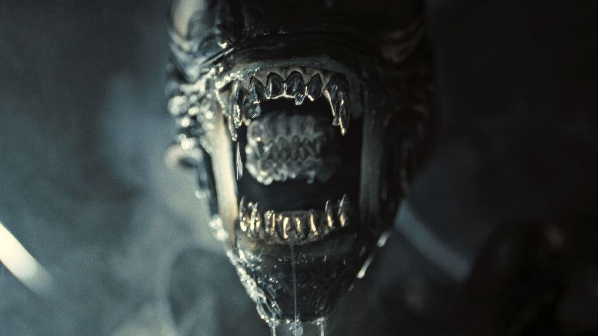 A close up of an alien mouth in Alien Romulus