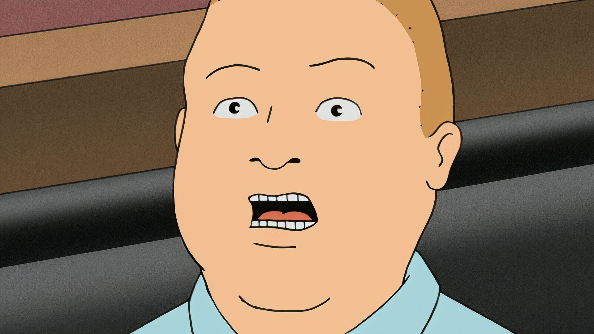 Bobby Hill with a shocked look on his face in King of the Hill