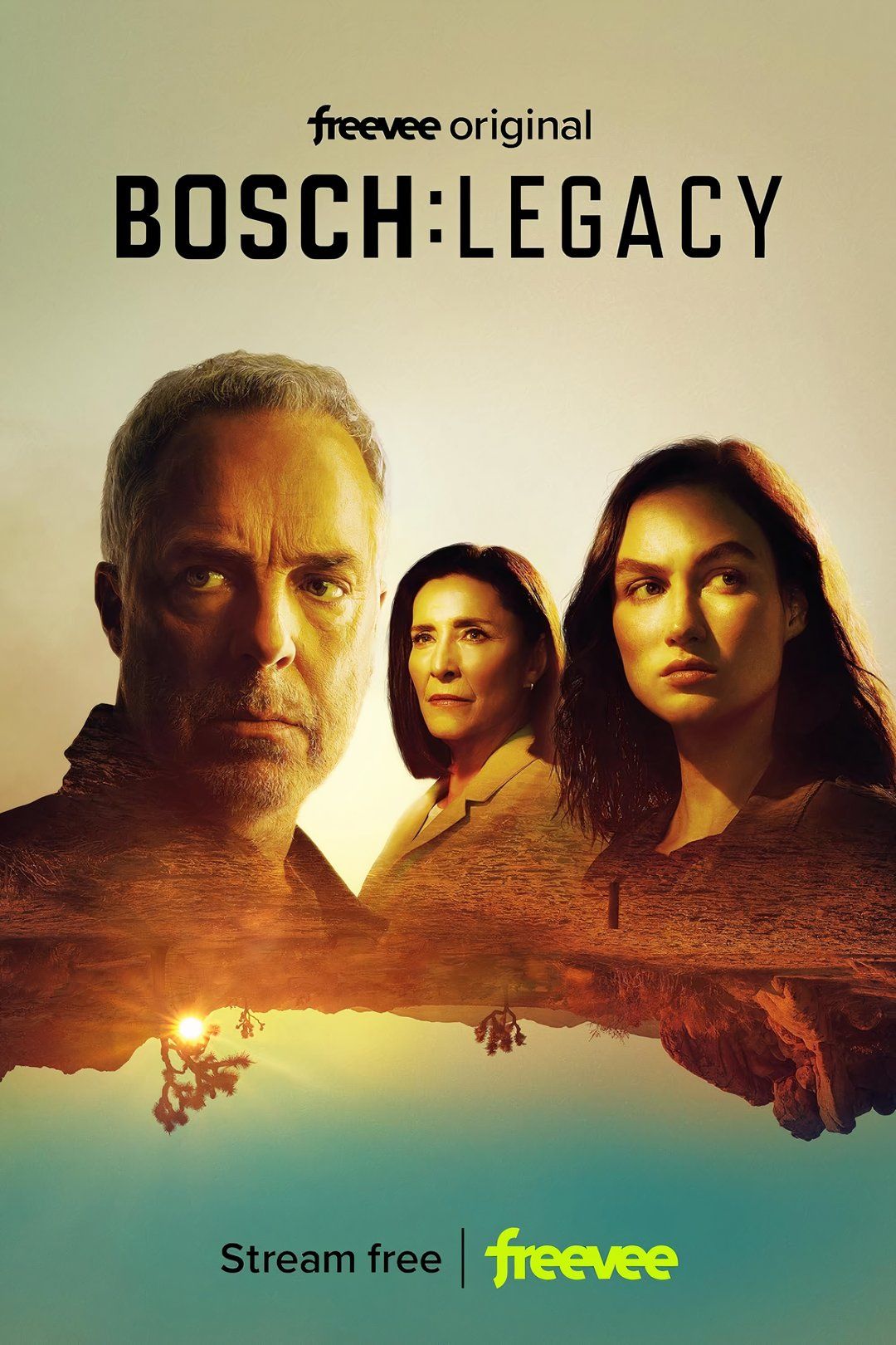 Bosch Legacy cast on the TV show poster