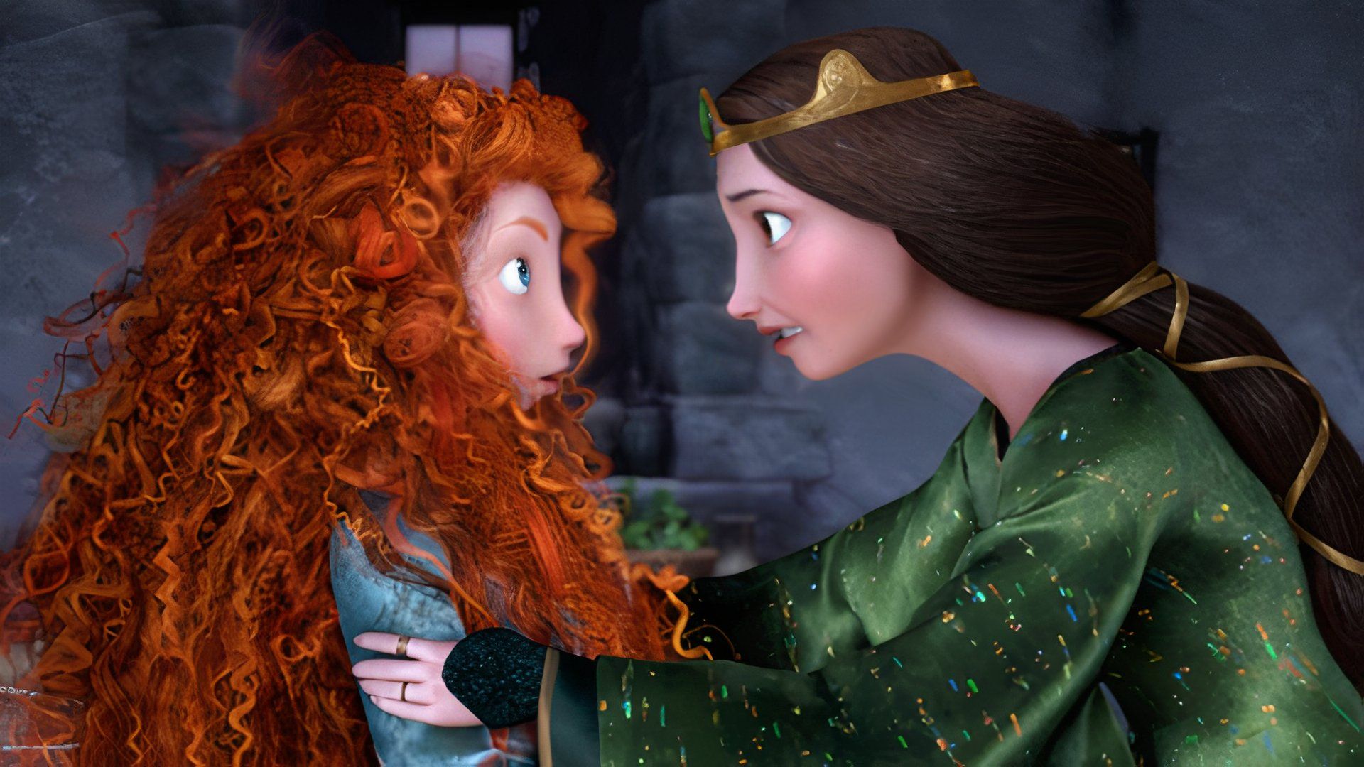 Brave with Merida and her mother Queen Elinor for Mother's Day movies