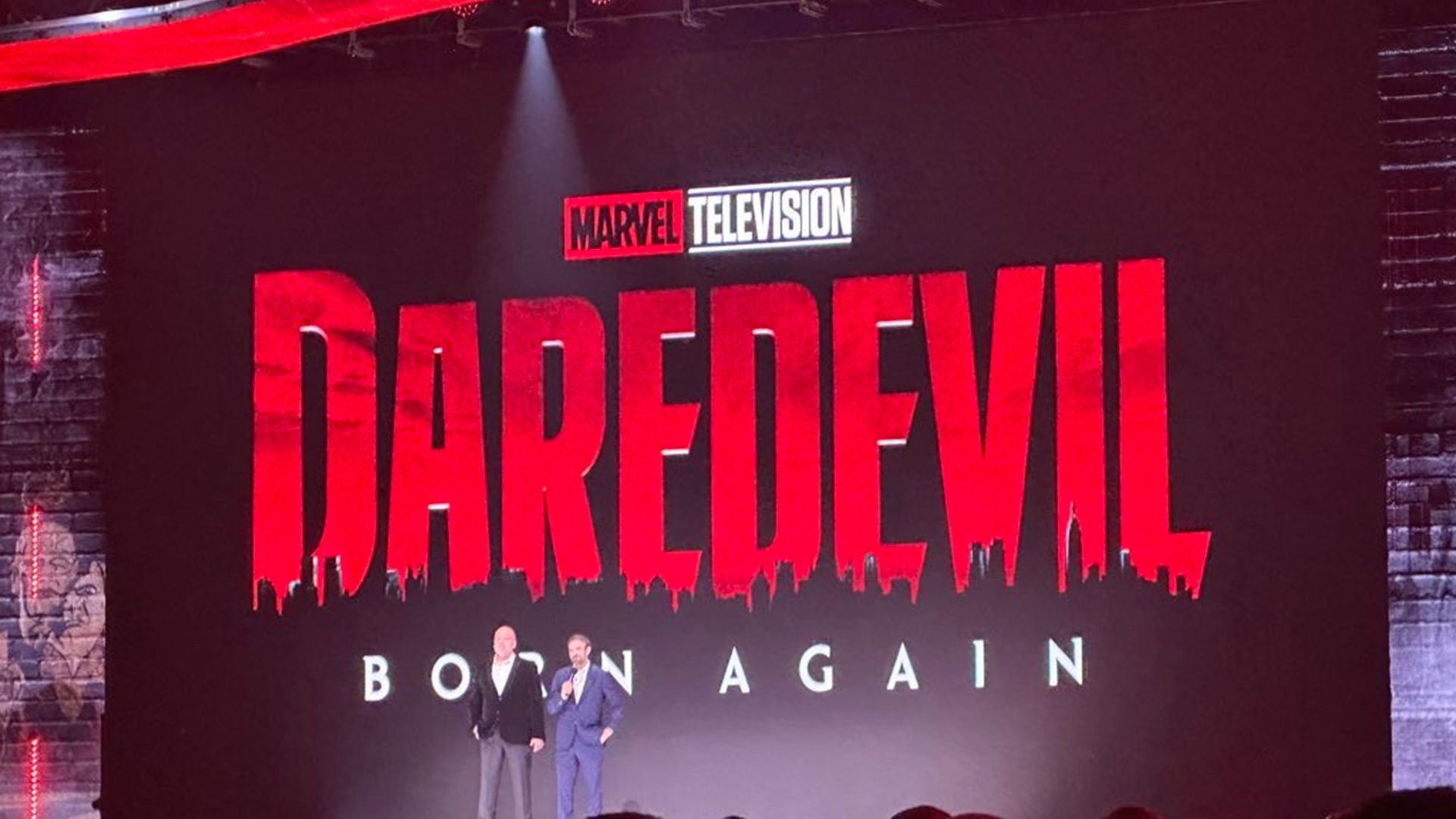 The new Daredevil: Born Again logo.