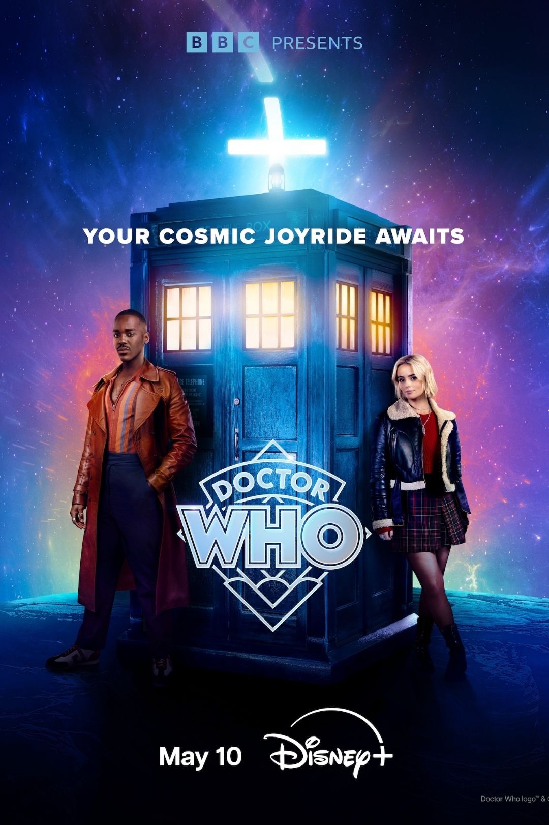 Doctor Who Season 15 poster with Ncuti Gatwa and Millie Gibson