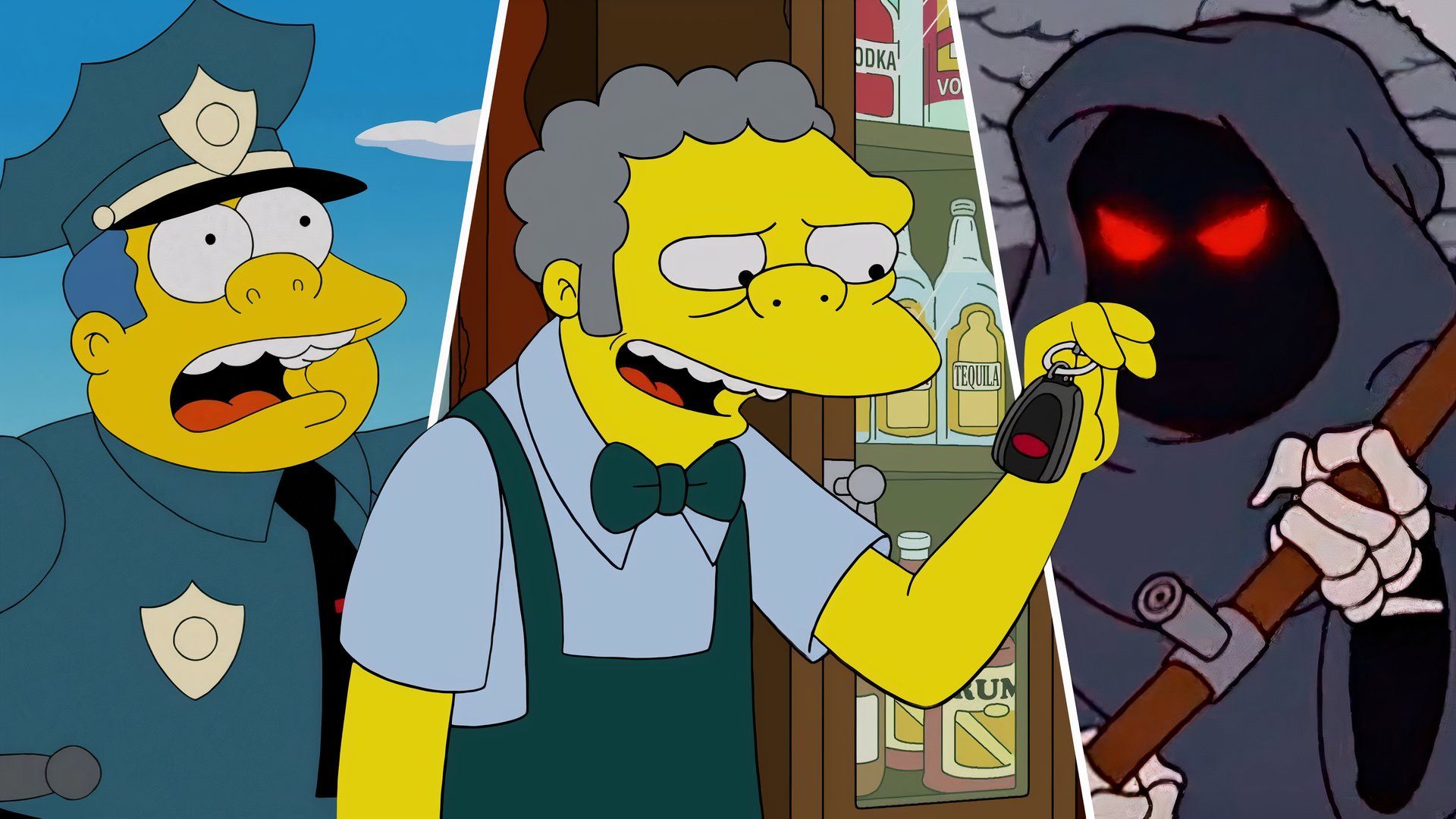 Moe, Chief Wiggum, Death, The Simpsons