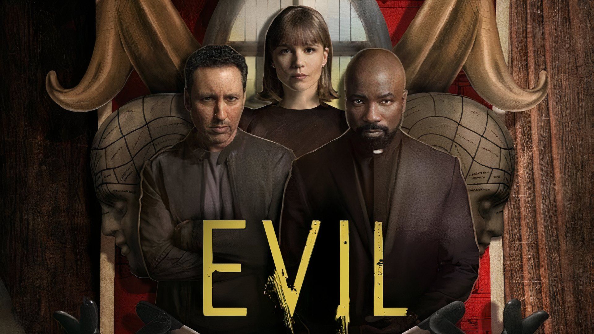 Evil Season 4 - Katja Herbers, Mike Colter, and Aasif Mandvi Interview for Evil Season 4