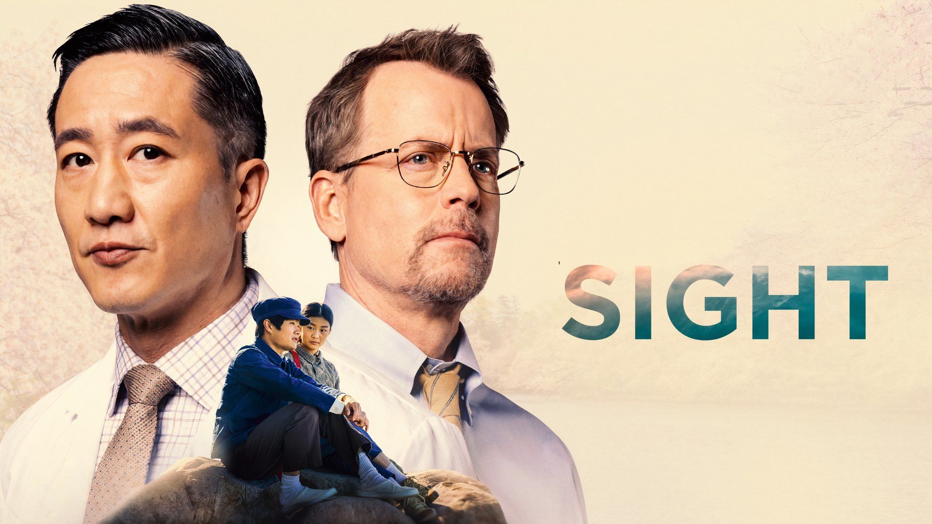 Terry Chen and Greg Kinnear in the 2024 movie Sight