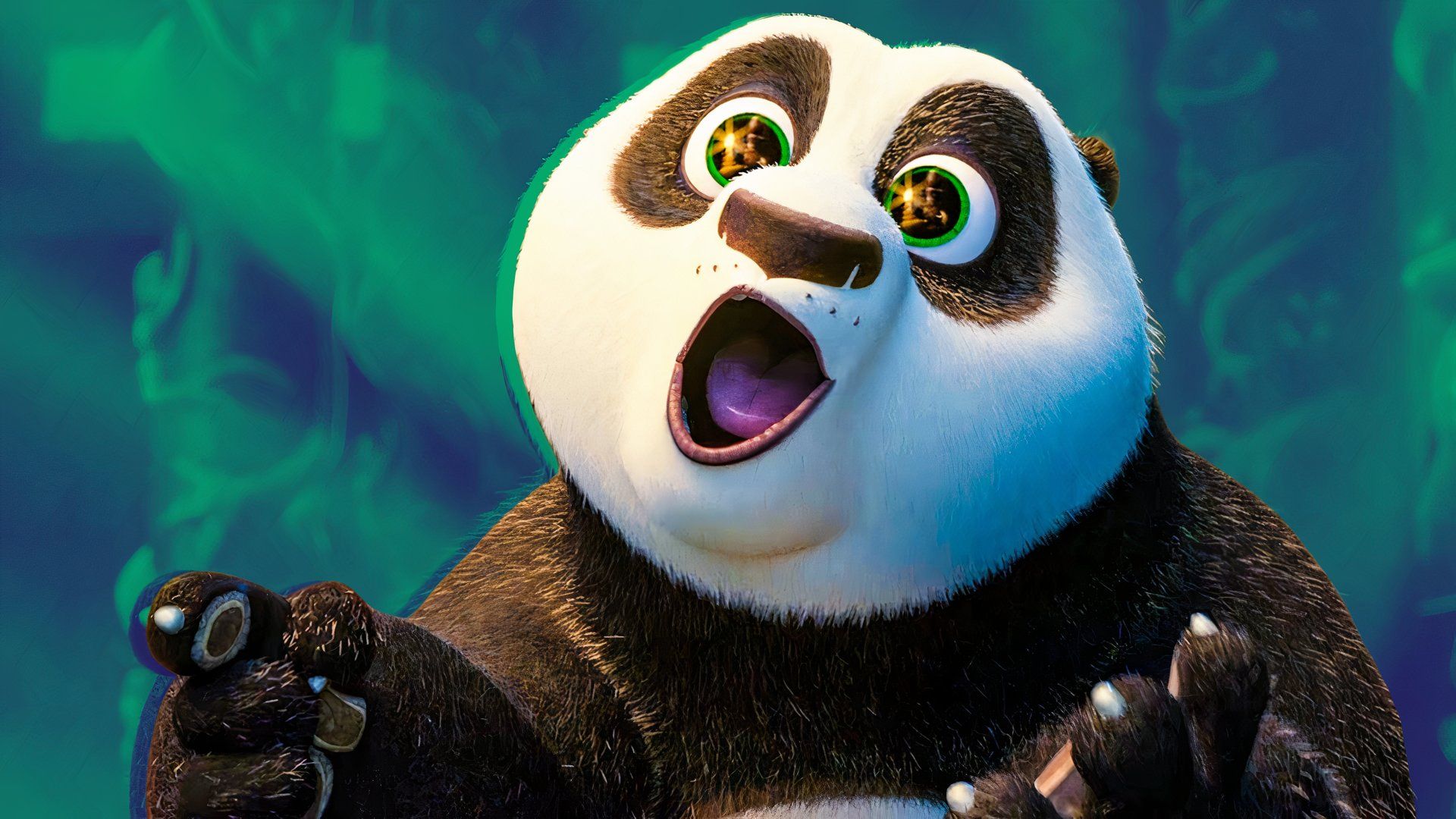 Jack Black as Po in Kung Fu Panda 4