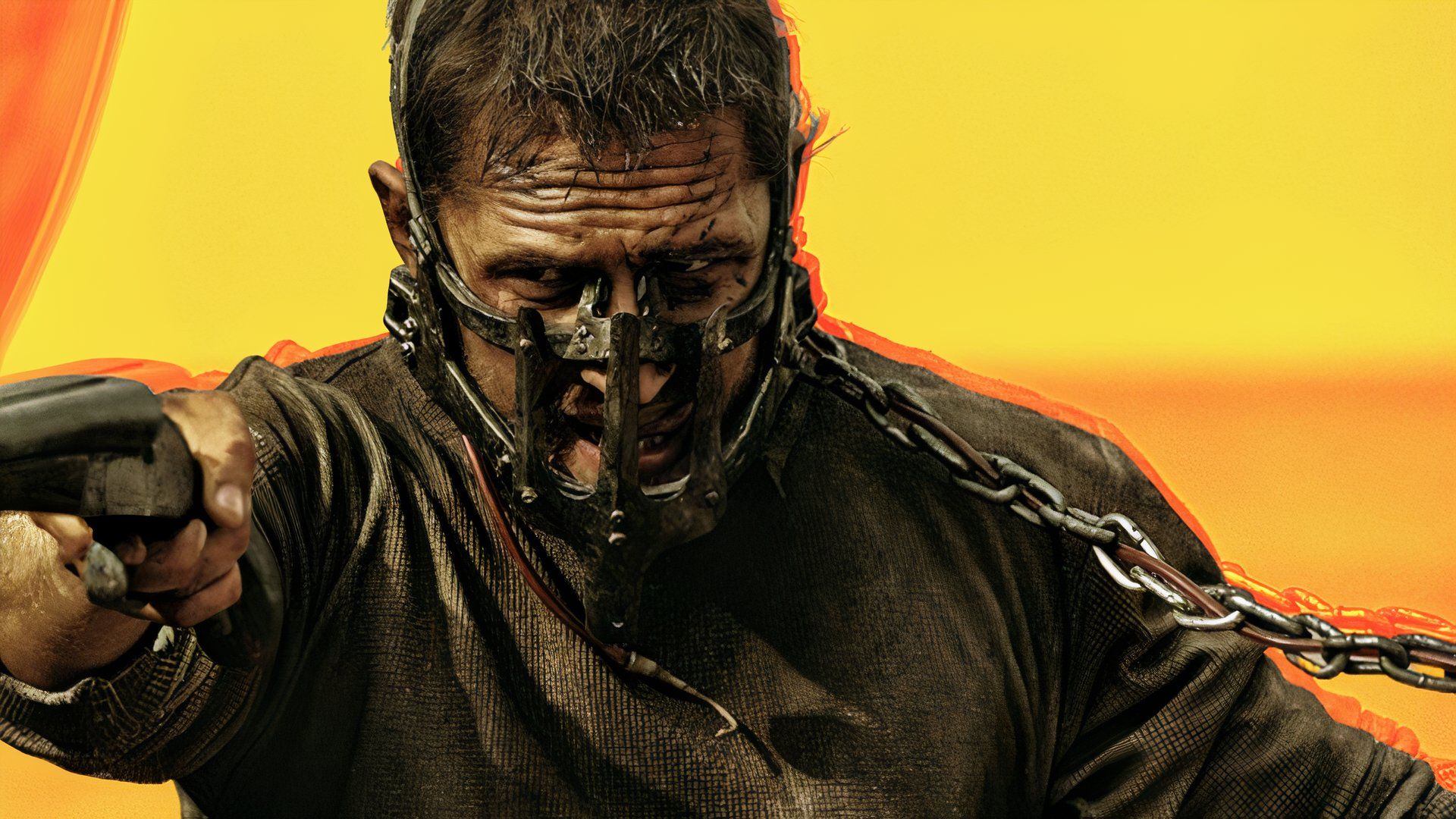 Tom Hardy as Mad Max in Fury Road.