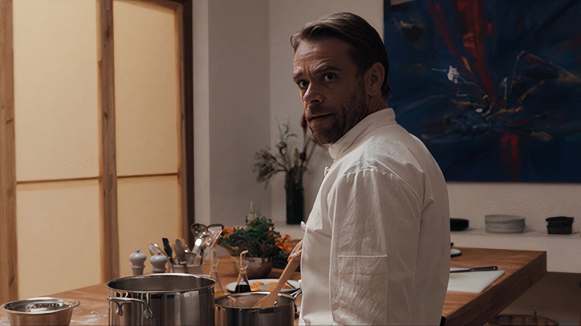 Nick Stahl in the kitchen in What You Wish For