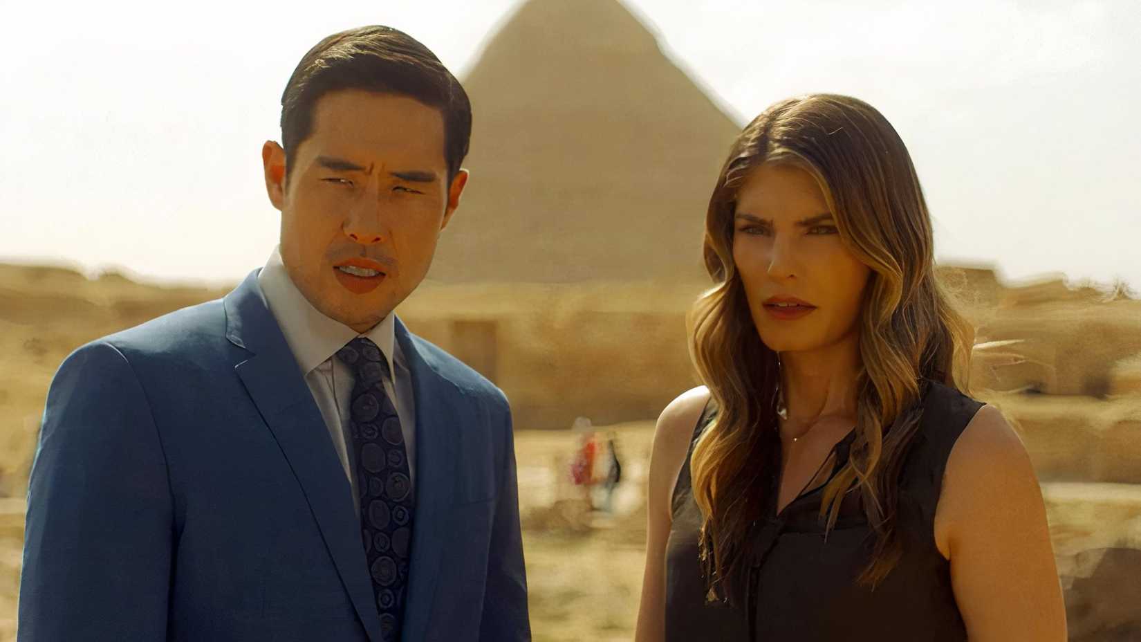 Raymond Lee & Caitlyn Bassett as Ben Song & Addison Augustine in Quantum Leap (3)