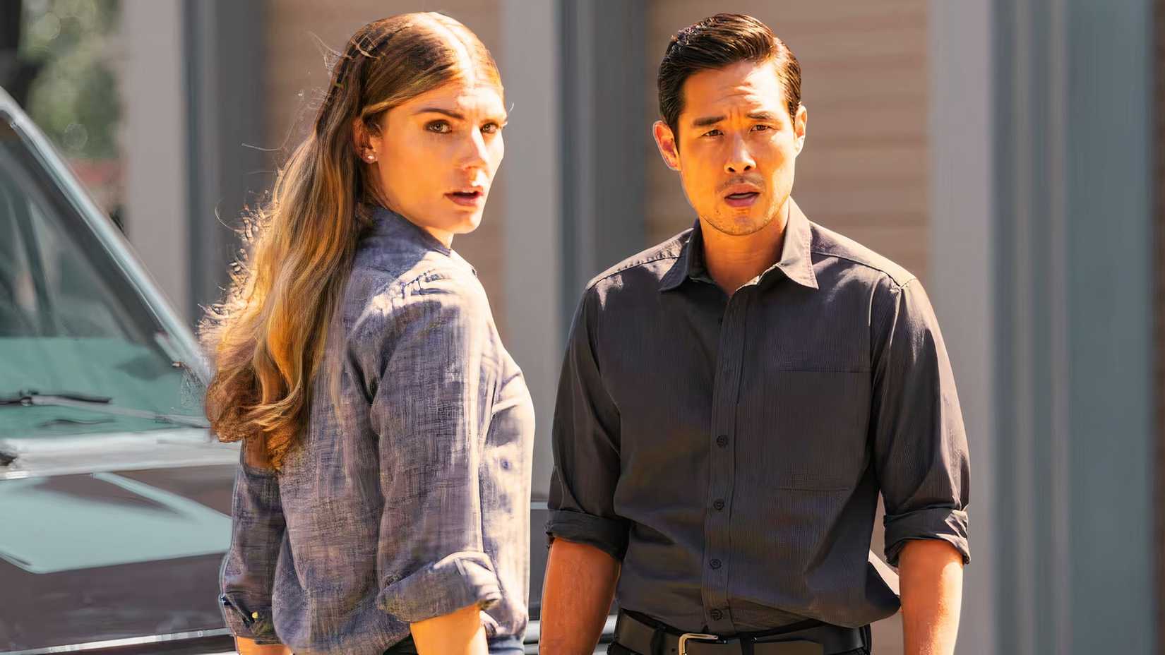 Raymond Lee & Caitlyn Bassett as Ben Song & Addison Augustine in Quantum Leap