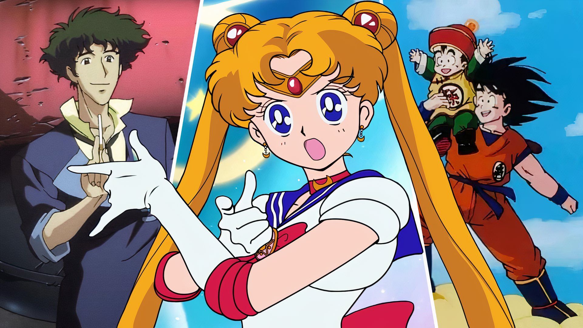 Sailor Moon, Dragon Ball Z, Cowboy Bebop