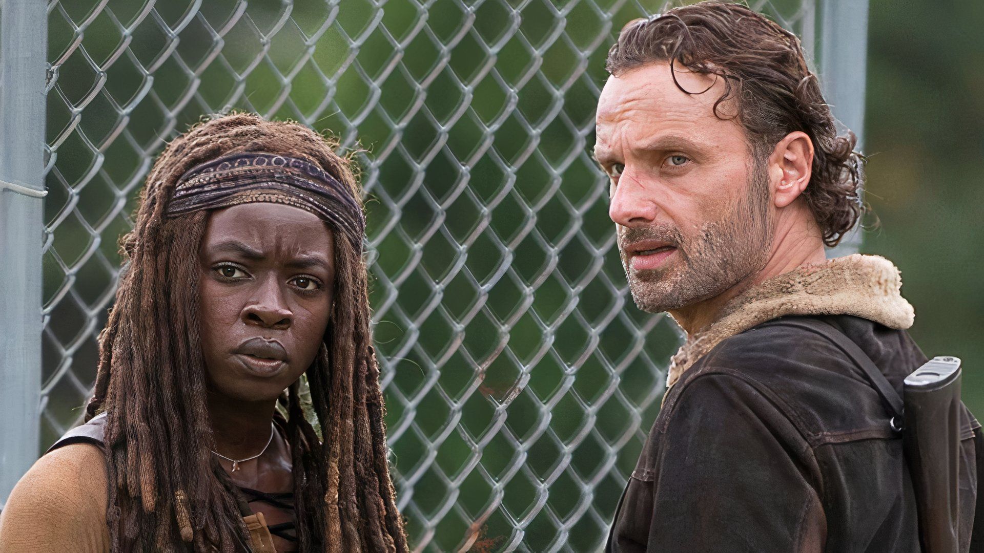 Rick and Michonne in The Walking Dead