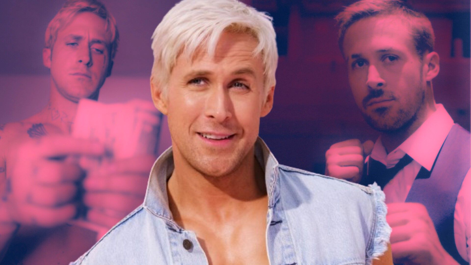 Ryan Gosling as Ken and in darker roles The Place Beyond the Pines & Only God Forgives.