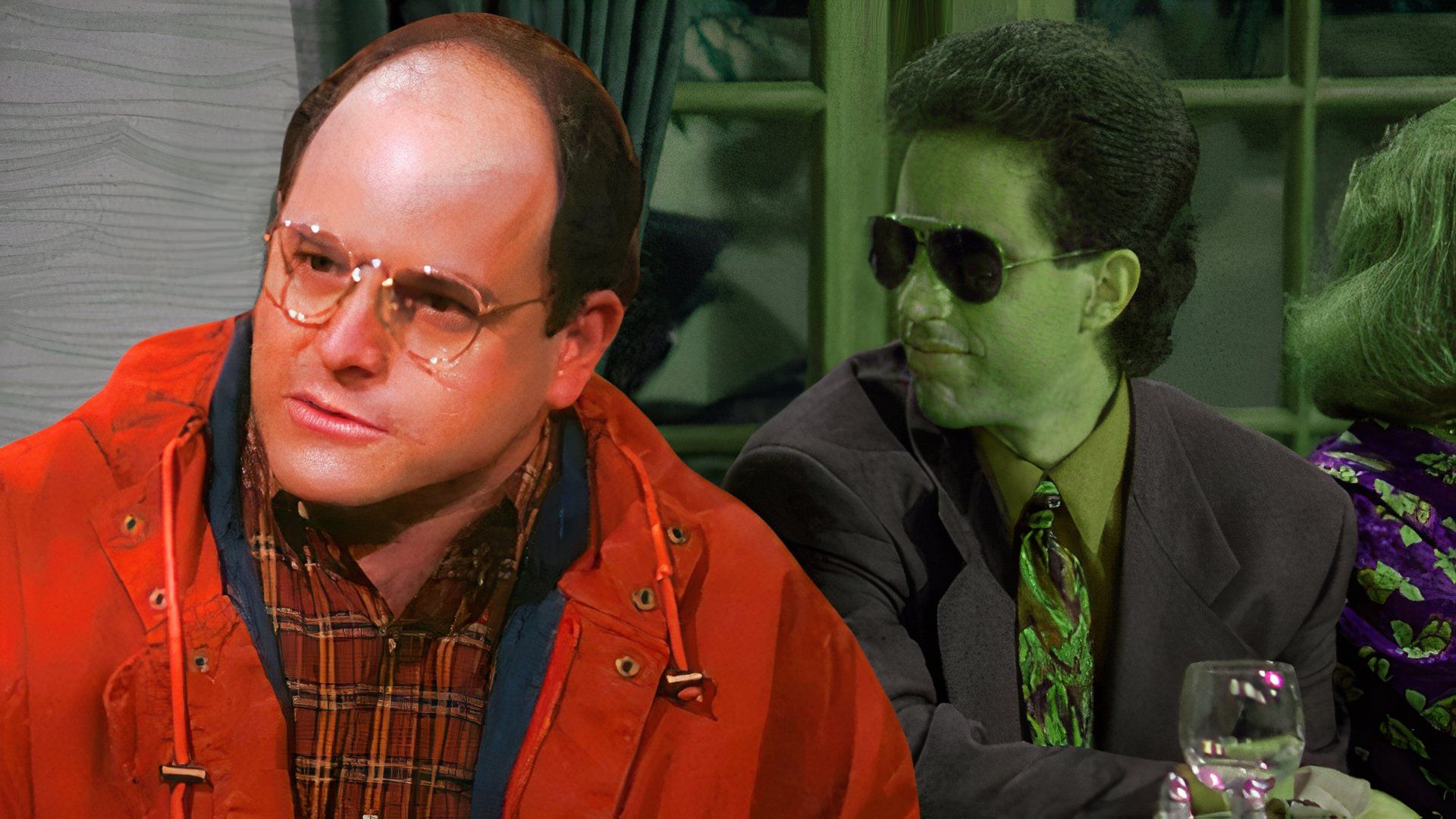 Jason Alexander and Jerry Seinfeld in Seinfeld