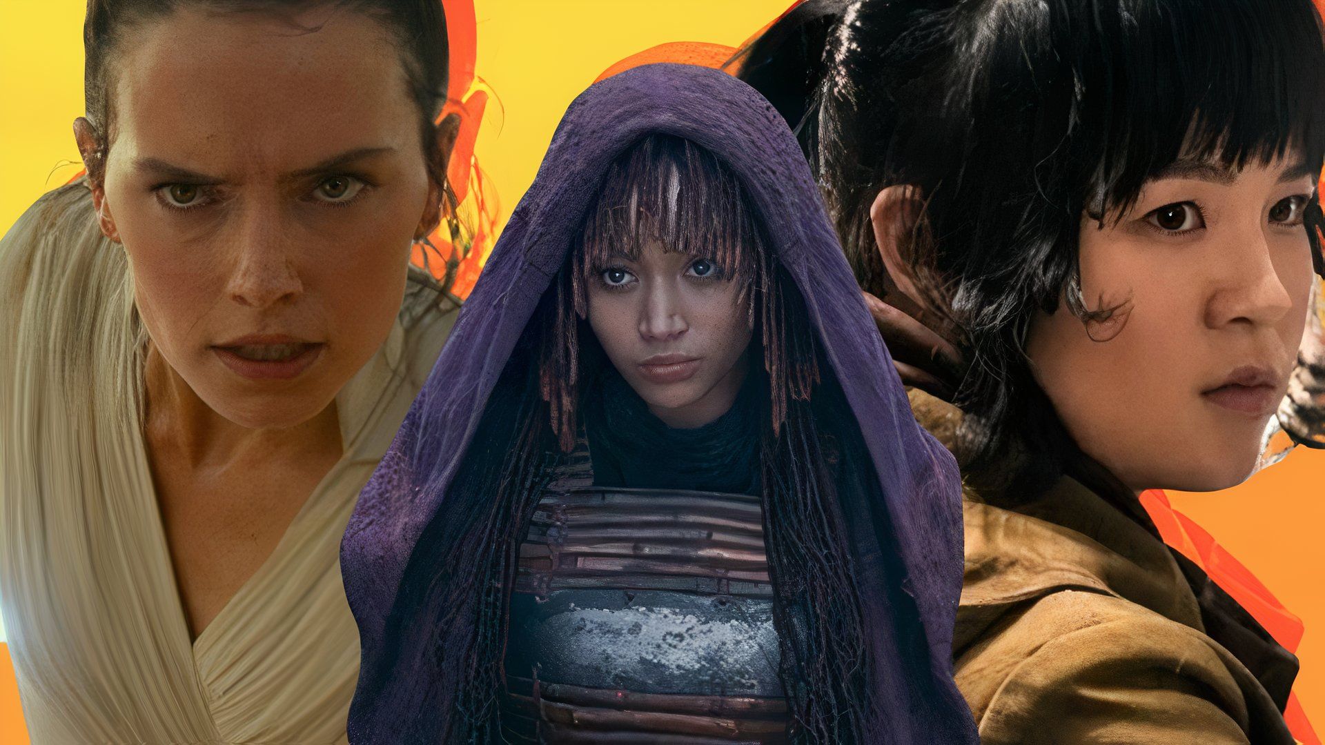 Daisy Ridley, Kelly Marie Tran & Amandla Stenberg in Star Wars