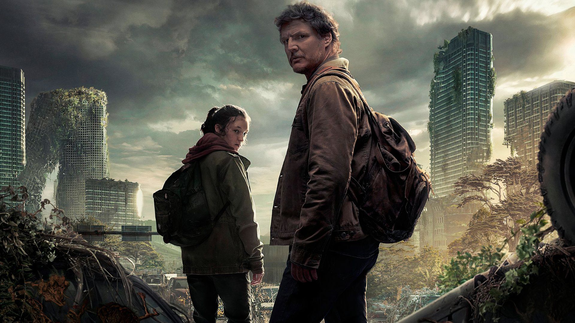 Pedro Pascal and Bella Ramsey in The Last of Us