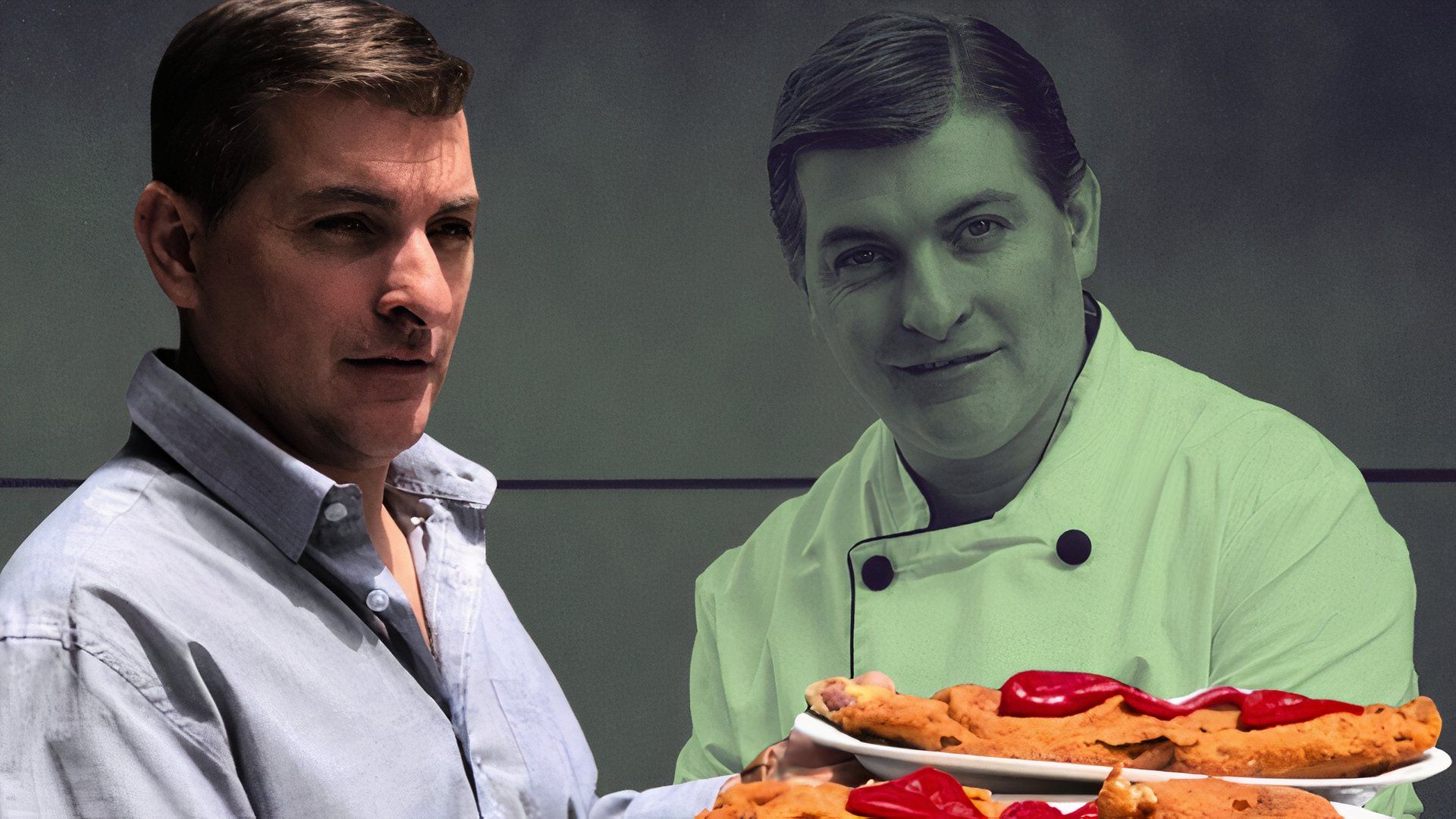A custom iamge of Chef Cesar Roman in Netflix’s Cooking Up Murder