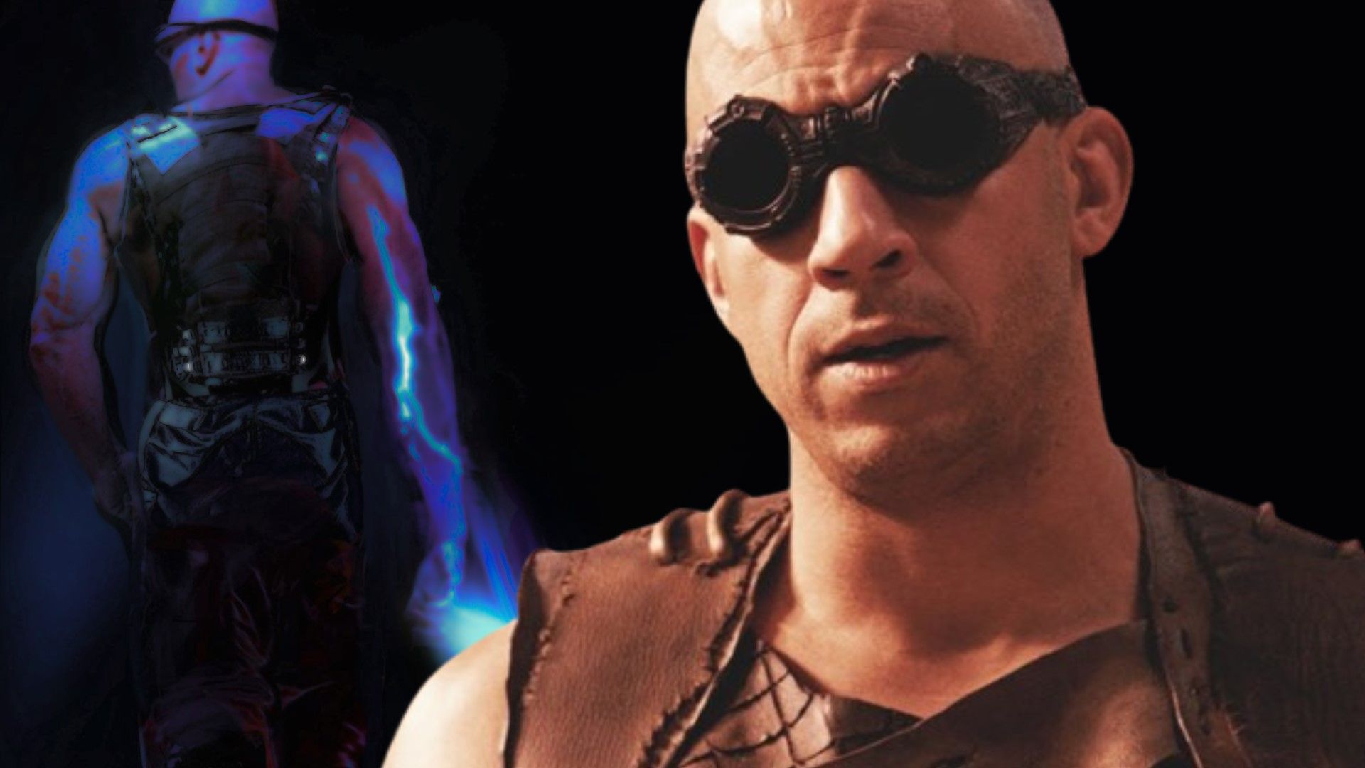 Concept art for Riddick: Furya & Vin Diesel as Richard B. Riddick.