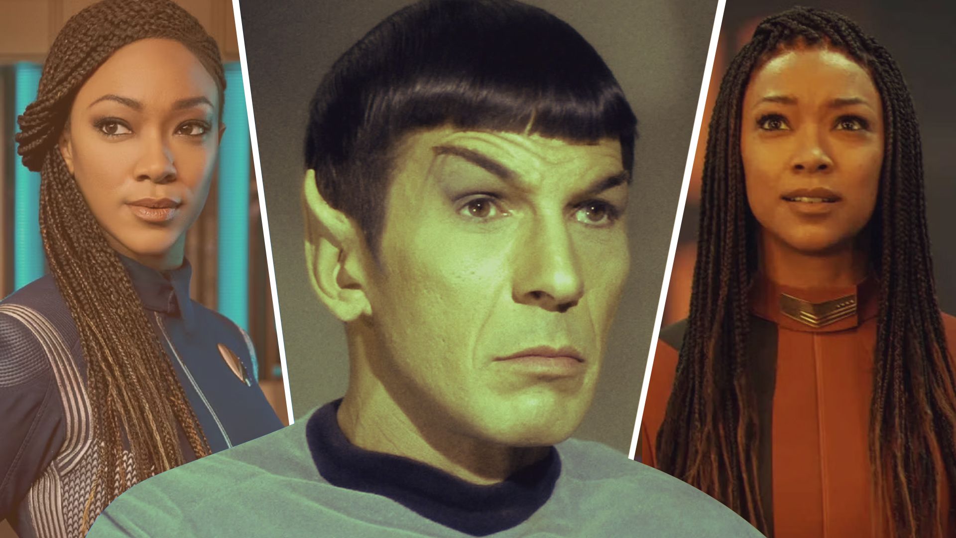 A custom image of Spock and Michael Burnham in Star Trek
