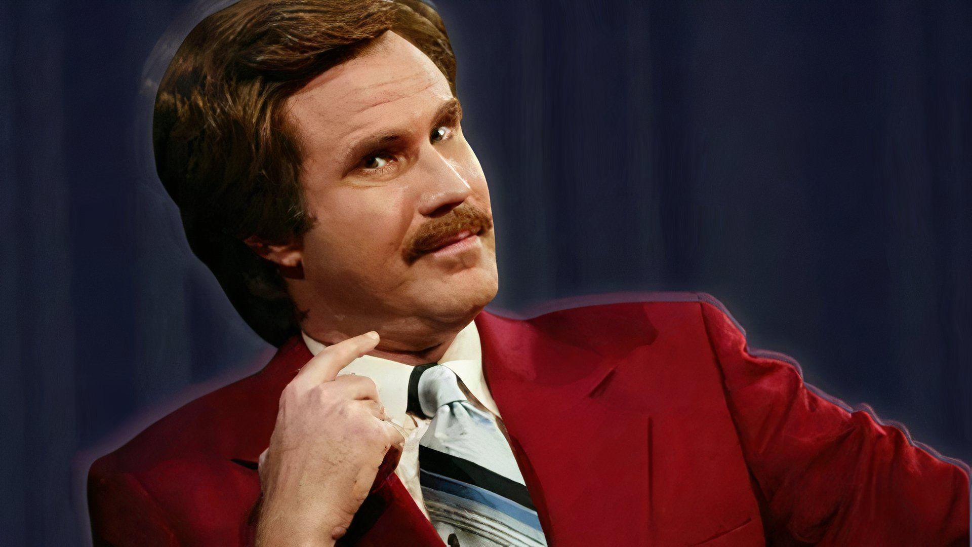 Will Ferrell as Ron Burgundy in Anchorman