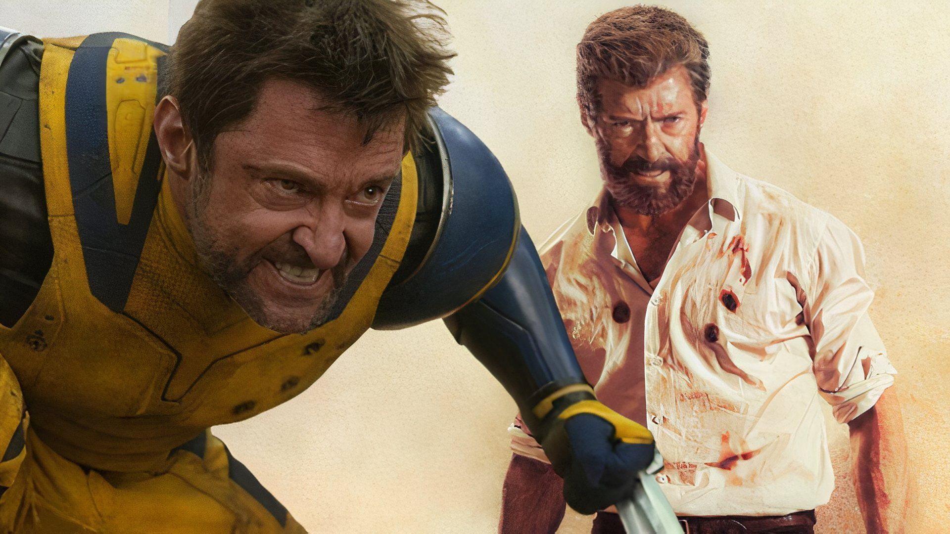 Hugh Jackman as Wolverine in Deadpool & Wolverine and Logan.