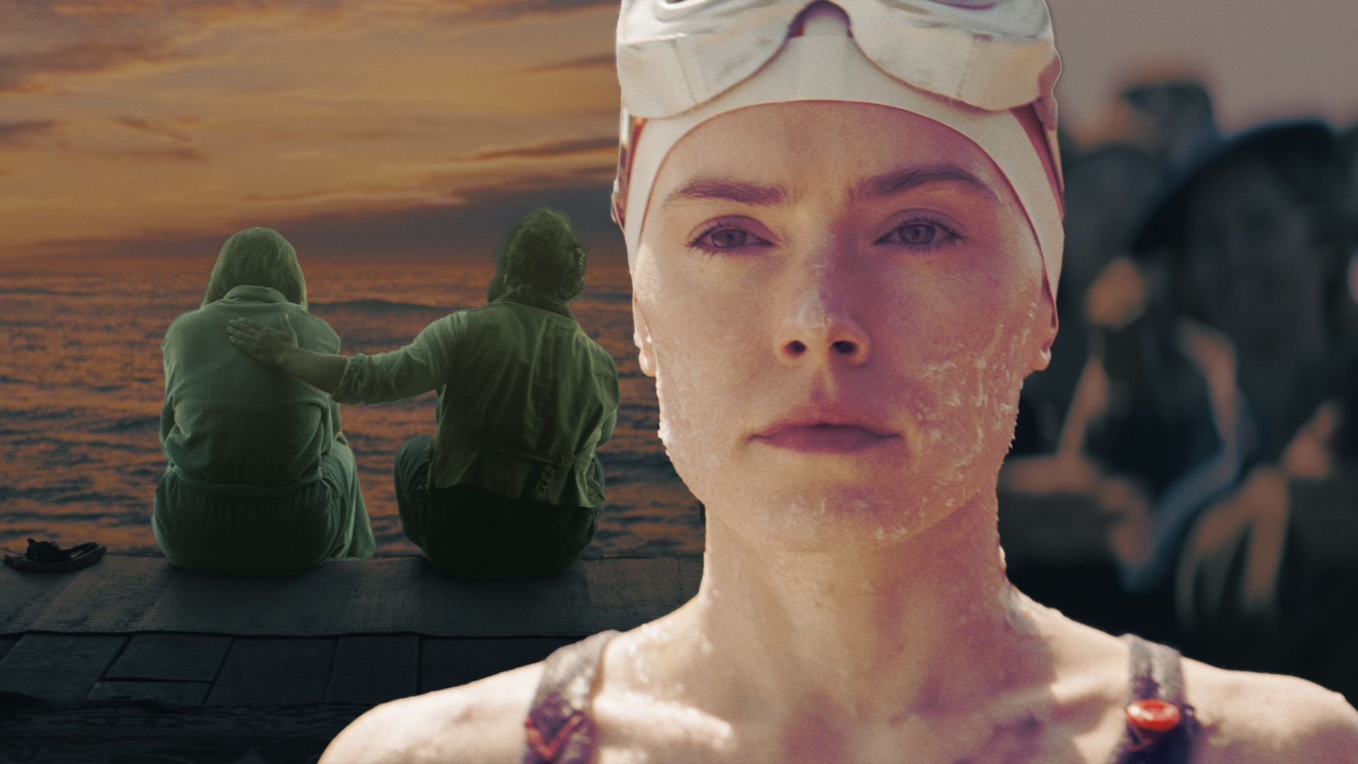 Young Woman and the Sea Review with Daisy Ridley in swimming outfit