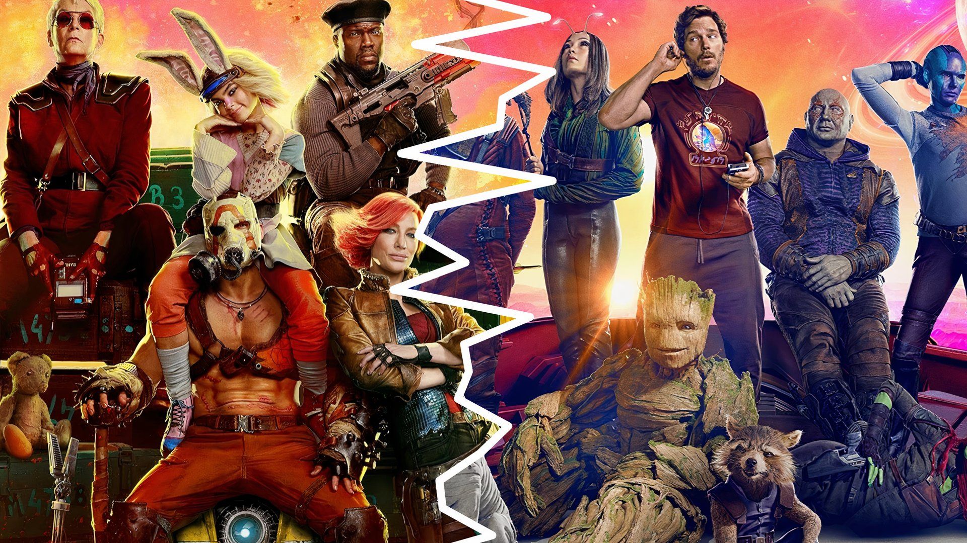 Borderlands Crew and Guardians of the Galaxy.