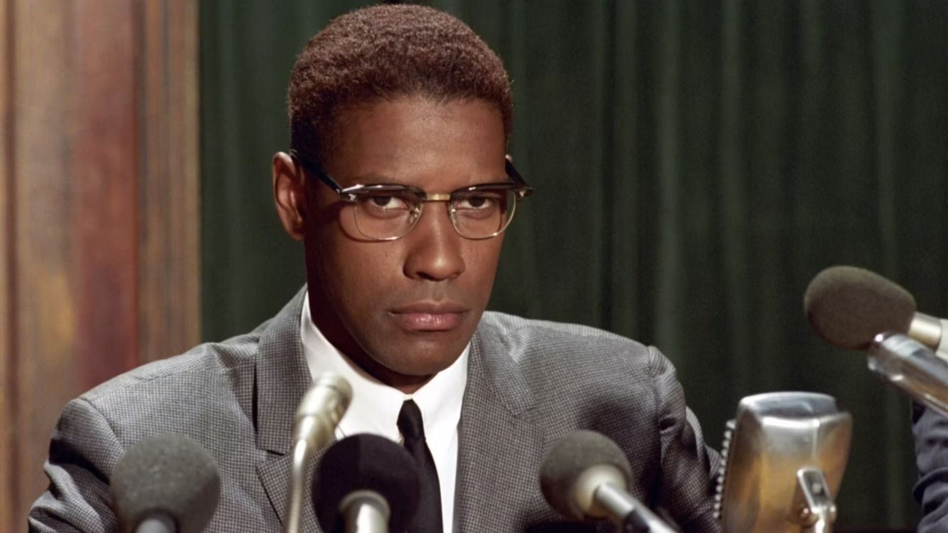 Denzel Washington stars in Malcolm X (1992)