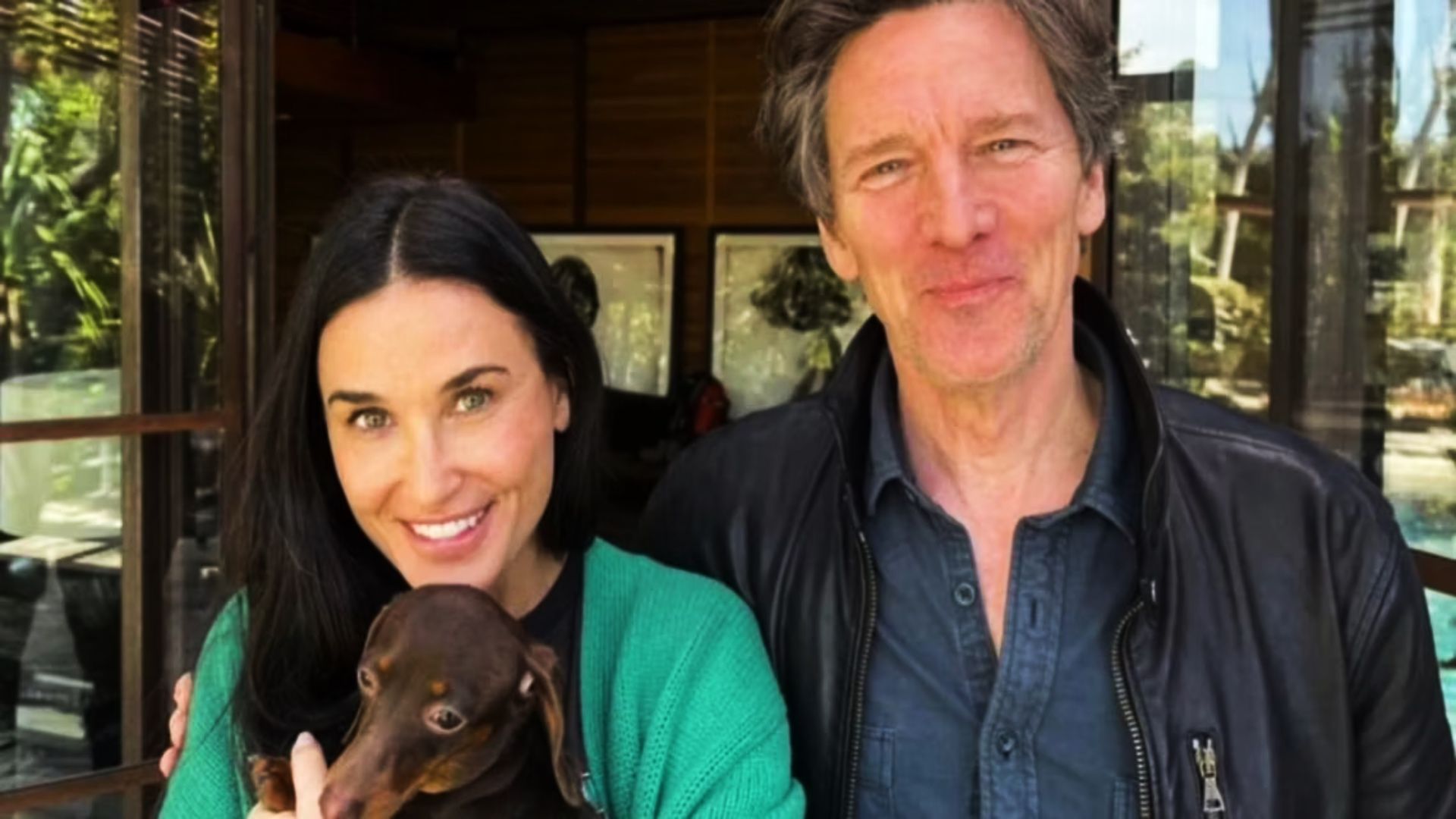 Demi Moore with Andrew McCarthy in the documentary movie Brats about the Brat Pack